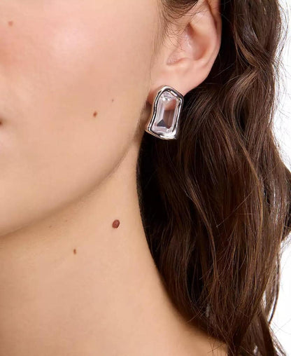 Cubic Zirconia Statement Stud Earrings