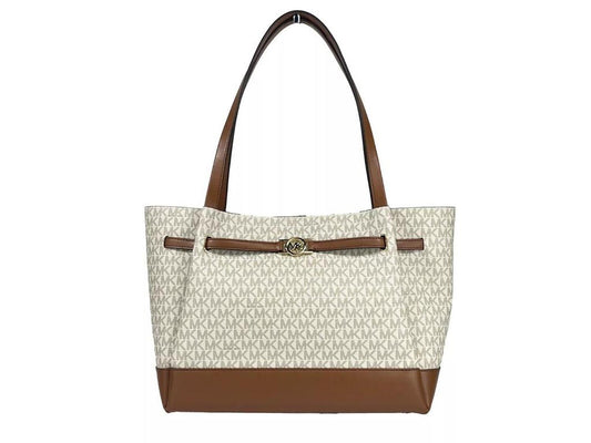 Reed Large Belted Tote Shoulder Bag Purse Women's ivory