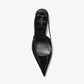Emma Crocodile Embossed Leather Slingback Pump