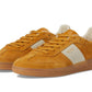 Suede Leather Block Low Profile Sneakers