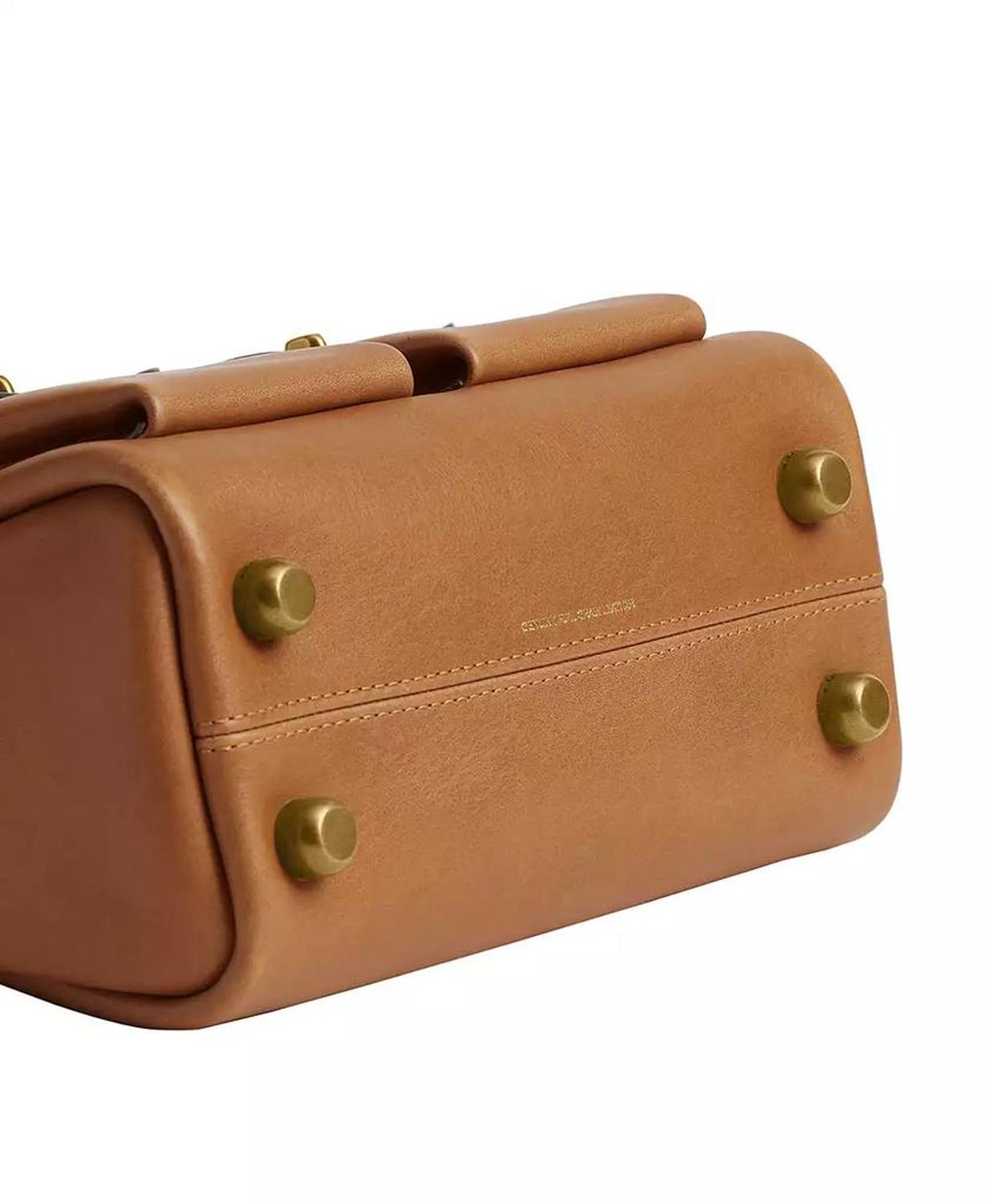 Originals Twin Turnlock Small Waxed Leather Shoulder Bag 20
