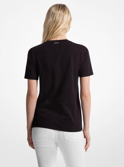 Embellished Logo Cotton T-Shirt