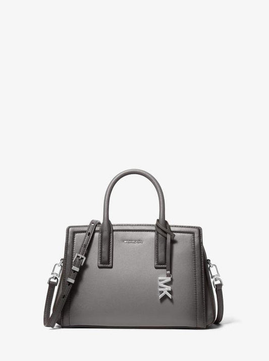 Laila Small Burnished Leather Satchel