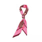Linear Bloom Silk Square Scarf