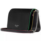 Devin Glitter Edge Saffiano Flap Chain Wallet
