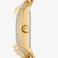 Petite Emery Pavé Gold-Tone Double Wrap Watch