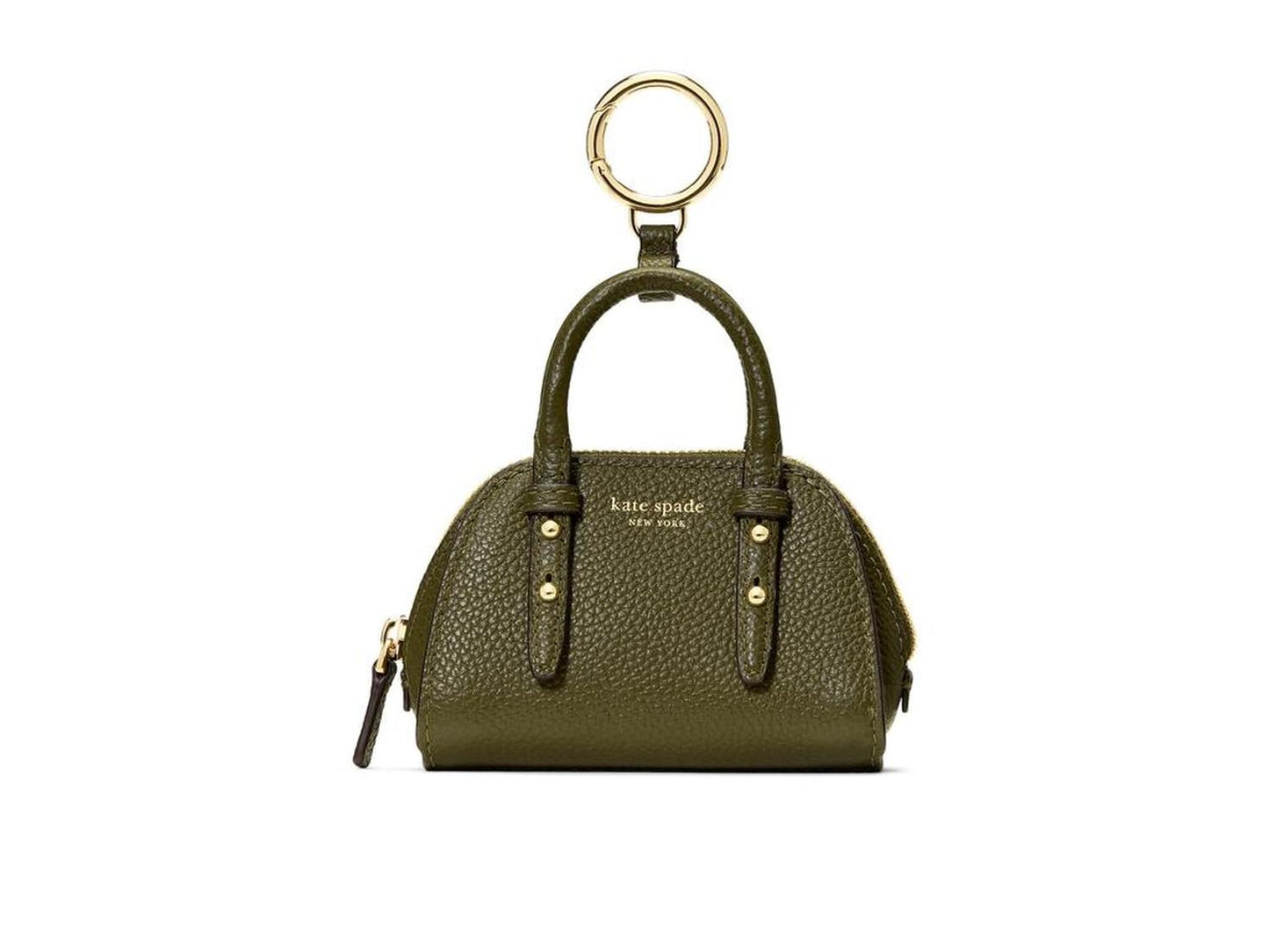 Charmed Pebbled Leather Nano Carryall Bag Charm