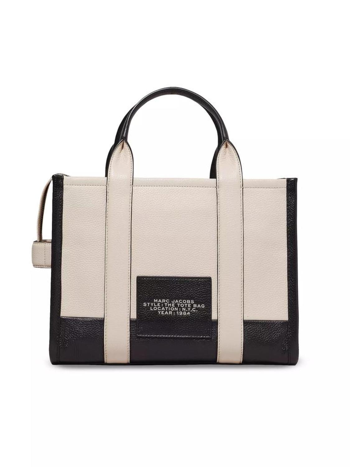 The Colorblock Leather Medium Tote