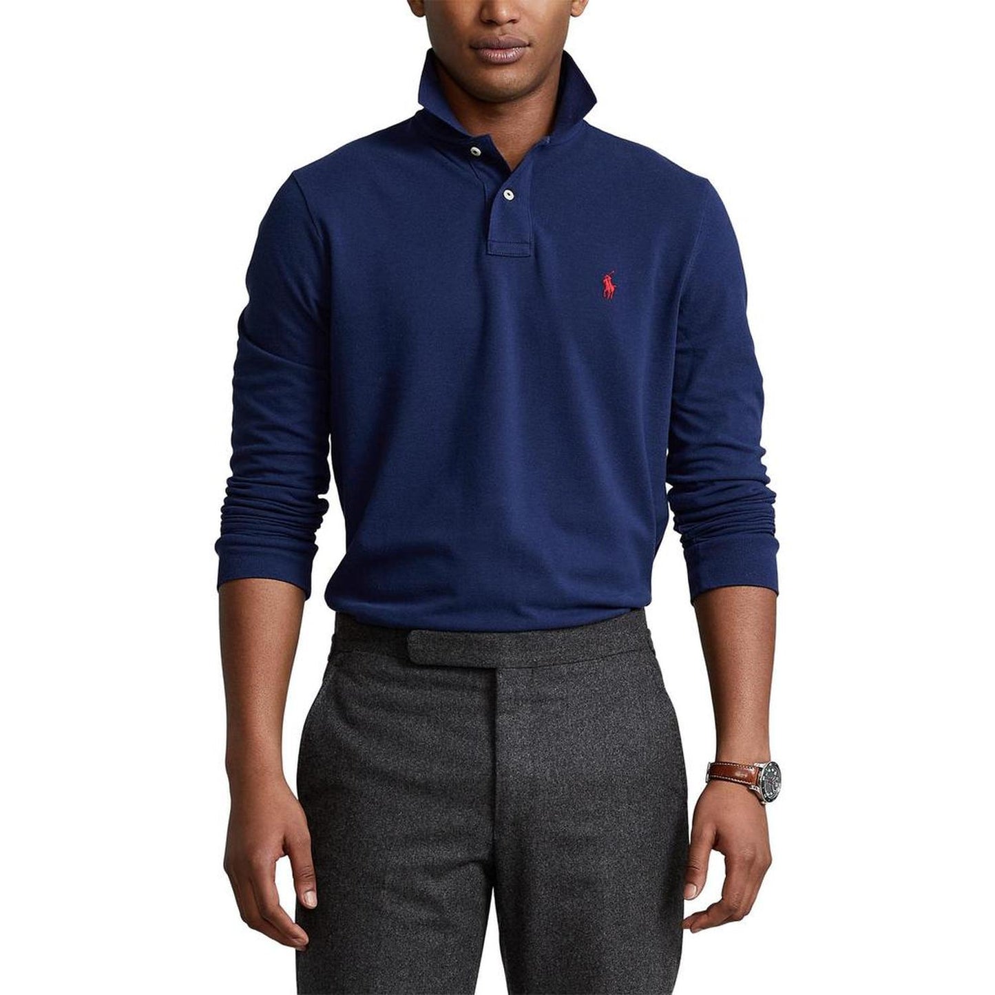 Classic Fit Long-Sleeve Polo