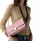 Deco Soft Glazed Leather Shoulder Bag