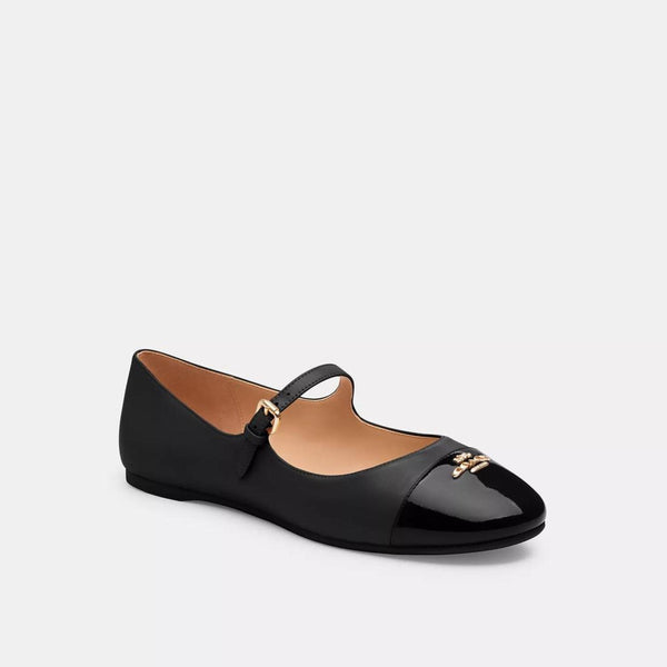 極美品 コーチ Aubree Mary Jane フラット ストラップ 24 66d0a3a6-66fb-380b-b367-