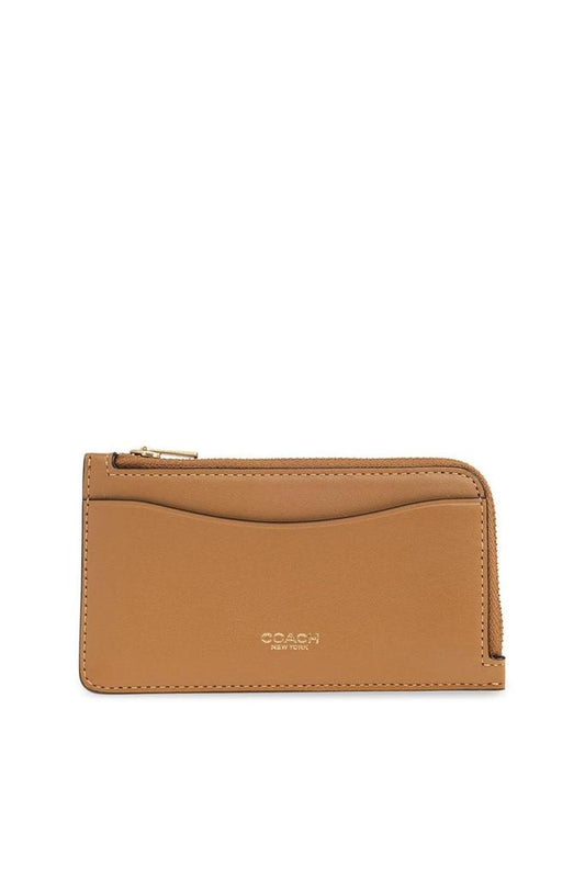 Coach Logo Detailed Zip-Up Wallet