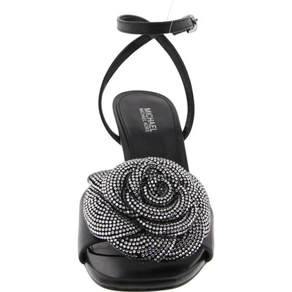 SG24G Womens Embellished Leather Ankle Strap