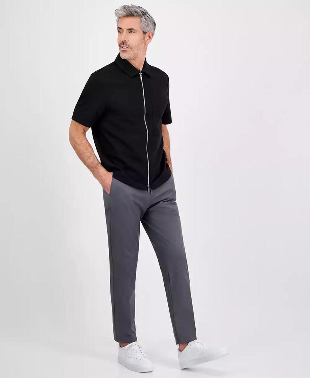 Men's Double-Knit Zip Sweatshirt