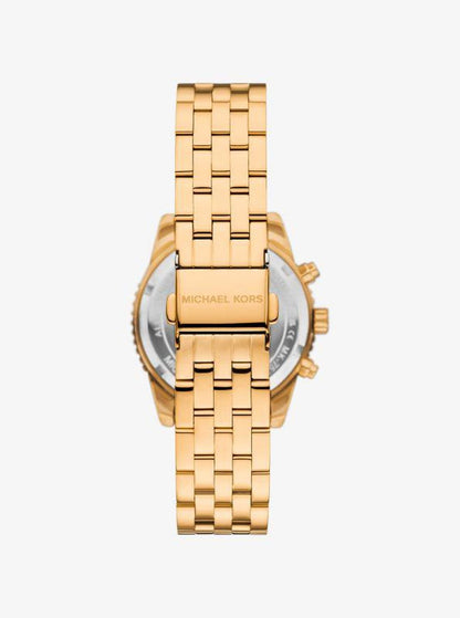 Mini Ritz Pavé Gold-Tone Watch