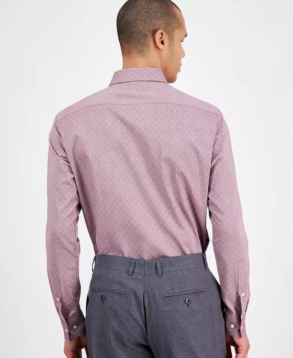 Hugo Boss Men's Valerio Long Sleeve Button-Front Geo Print Shirt