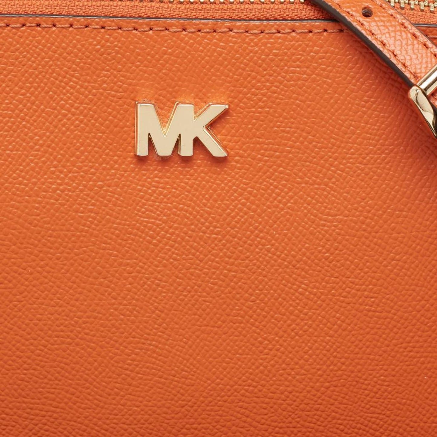Michael Michael Kors Leather Medium Logo Dome Crossbody Bag