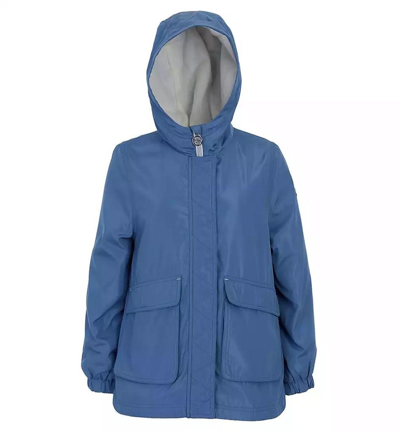 Toddler and Little Girls Fleece Lined Rain Jacket