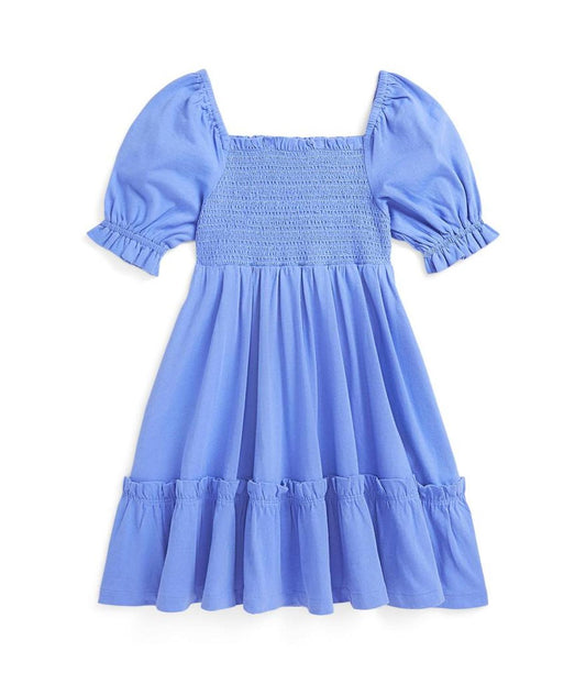 Smocked Cotton Jersey Dress (Toddler/Little Kid)