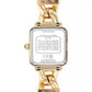 Women's Cass Gold Tone Stainless Steel and Dark Green Leather Calfskin Strap Watch, 22mm