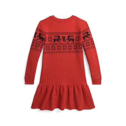 Fair Isle Fleece Dress (Big Kids)