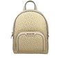 Women's Jaycee Zip Pocket Backpack Bag In Cream Gold