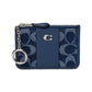 Essential Mini Id Card Case In Signature Denim
