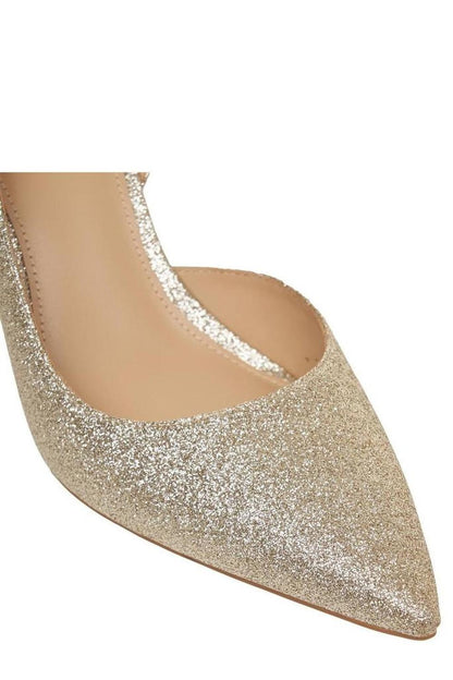 Michael Michael Kors Alina Glitter Pointed Toe Pumps