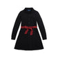 Plaid-Sash Knit Oxford Dress (Big Kids)