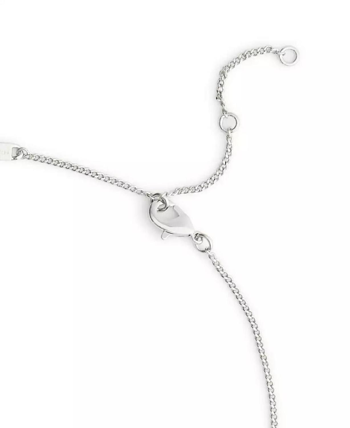 Two-Tone Signature Hangtag Pendant Necklace