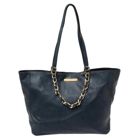 Michael Michael Kors Navy Leather Harper Tote