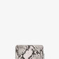 Jet Set Small Snake Embossed Leather Zip-Around Wallet