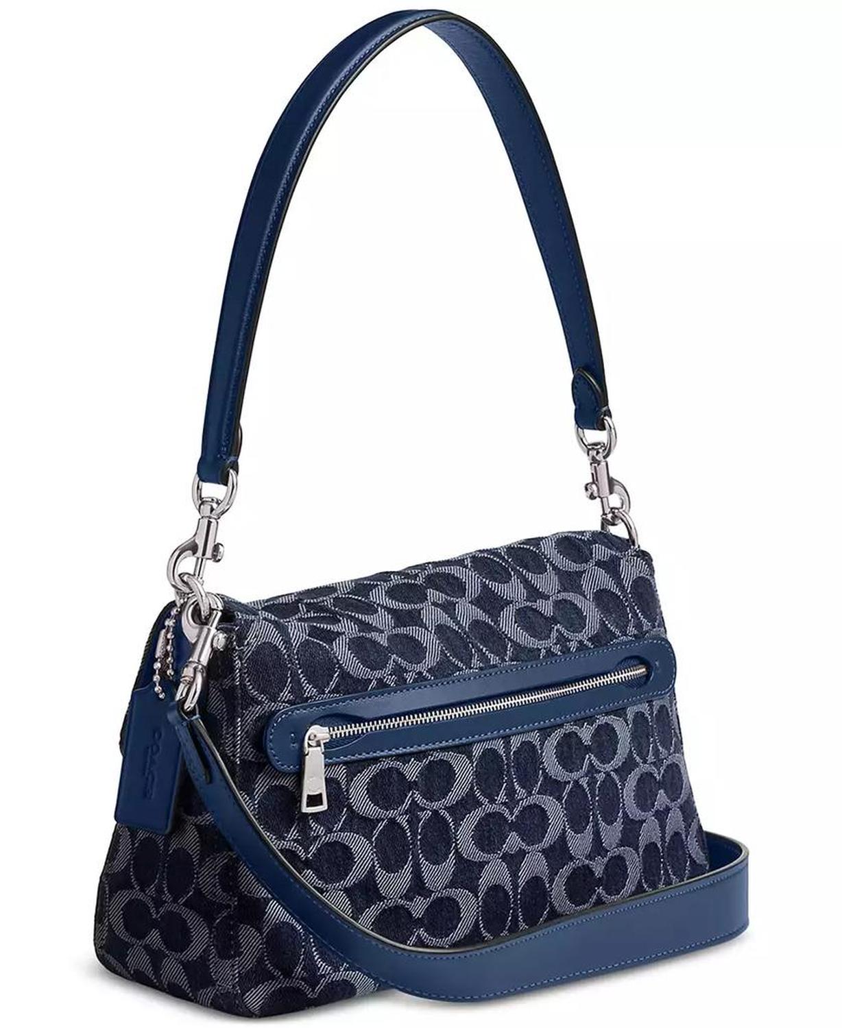 Tabby Medium Signature Denim Shoulder Bag
