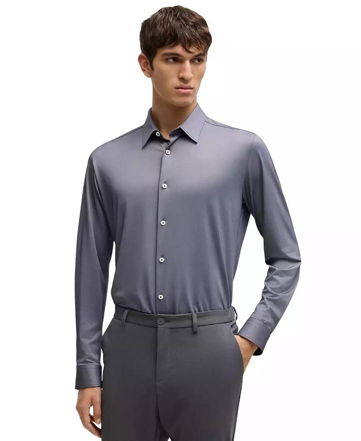 Men's Slim-Fit Performance-Stretch Shirt
