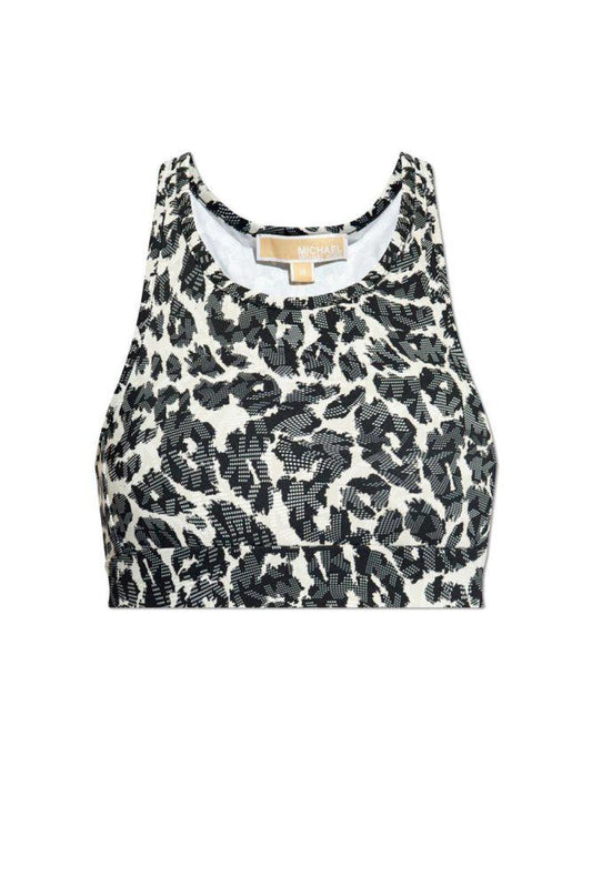 Michael Michael Kors Leopard Printed Sport Bra