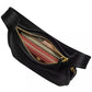 Small Glovetanned Leather Curve Zip Bag