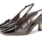 Rowyn Metallic Leather Slingback