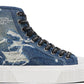 Blue 'The Rip And Repair' Denim High Top Sneakers