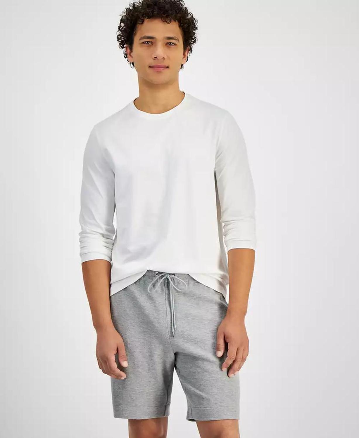Men's Athletic-Fit Solid 9" Terry Shorts