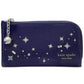 Devin Embellished Small Slim Bifold Saffiano Leather Wallet