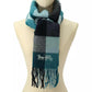 Women's Wool Checkered Fringe-Trim Scarf