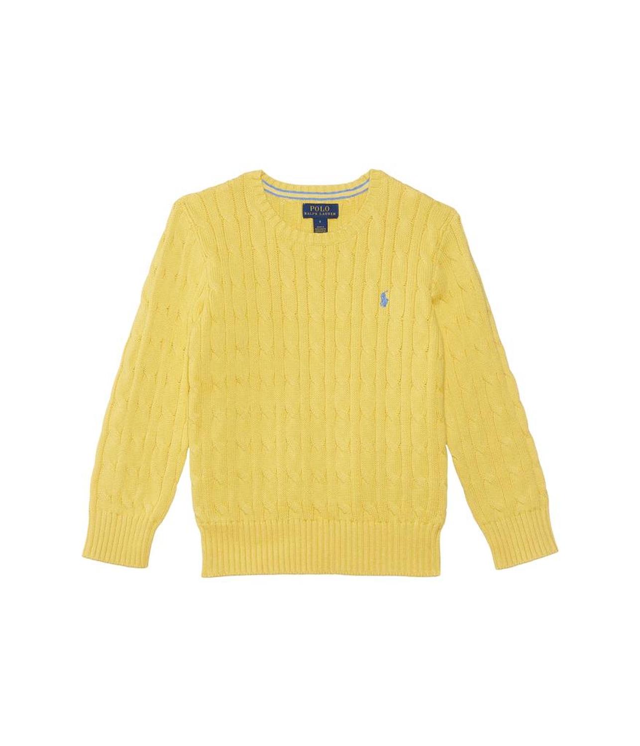 Cable-Knit Cotton Sweater (Little Kid/Big Kid)