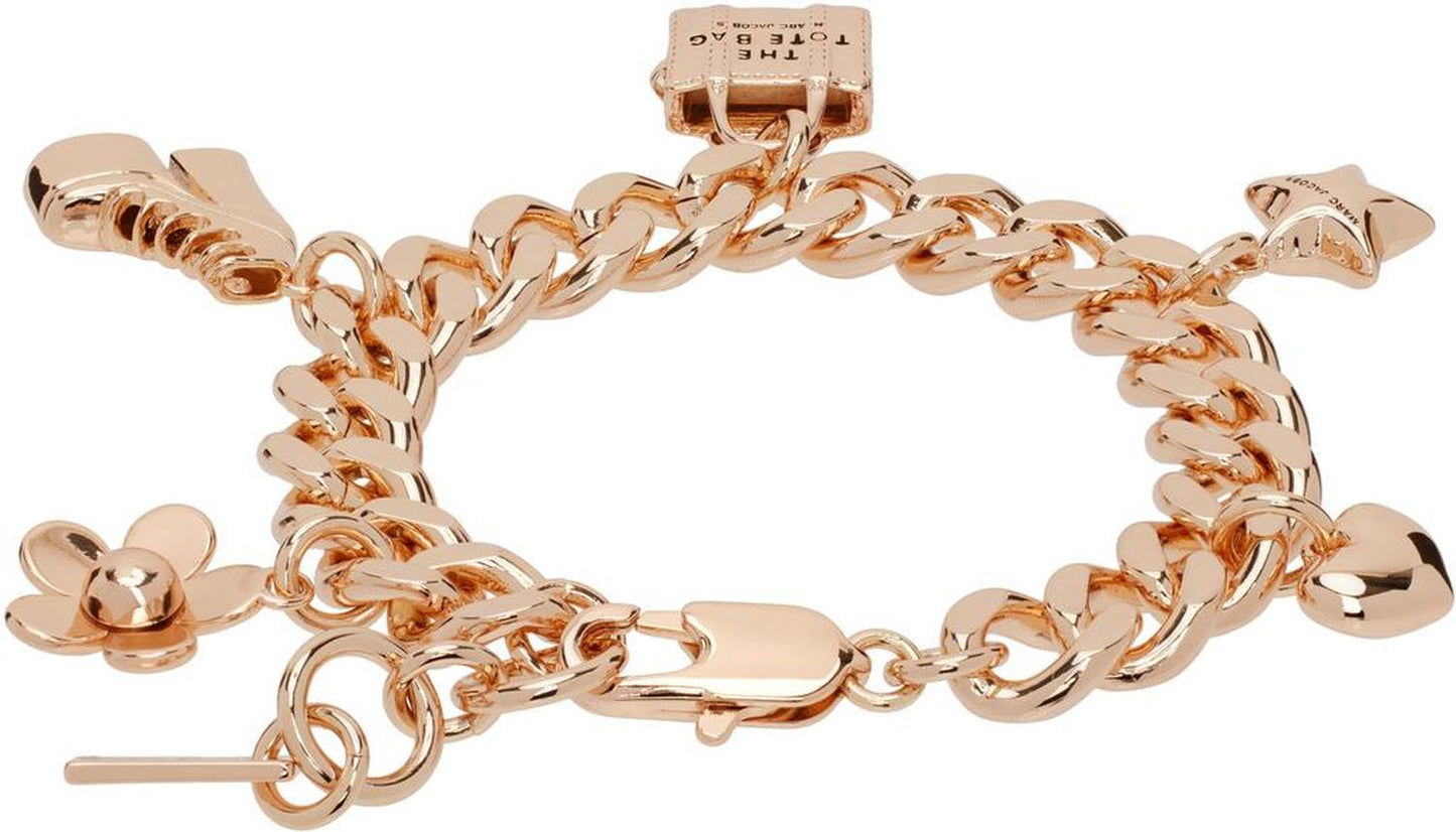 Rose Gold 'The Mini Icon Charm' Bracelet