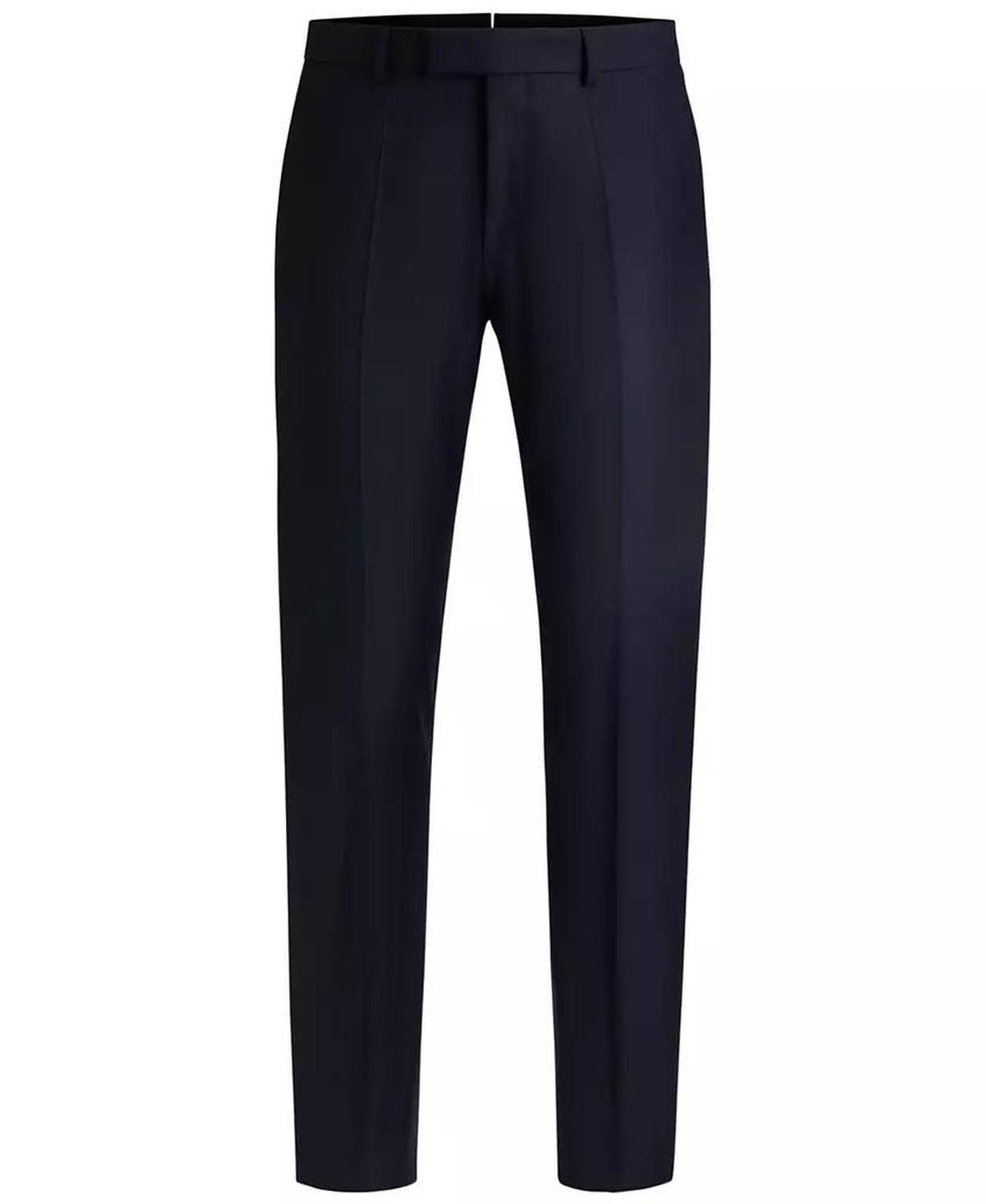 Men's Virgin Wool Slim-Fit Trousers