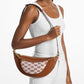 Hollis Medium 2-in-1 Pebbled Leather and Logo Jacquard Shoulder Bag