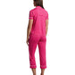 Short Sleeve Cropped PJ Set
