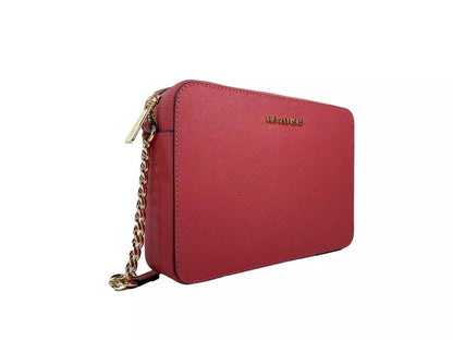 Jet Set Large East West Leather Crossbody Bag  Berry Women's Sorbet