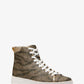 Edie Animal Print Logo High-Top Sneaker
