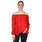 Women's Off-The-Shoulder Jacquard-Print Top