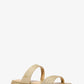 Jaida Glitter Embellished Leather Sandal